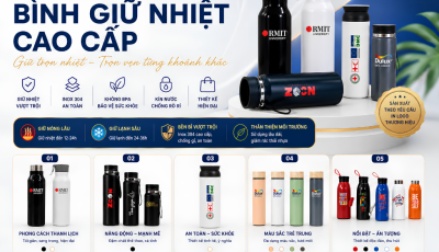 BÌNH GIỮ NHIỆT INOX CAO CẤP – QUÀ TẶNG DOANH NGHIỆP NÂNG TẦM THƯƠNG HIỆU