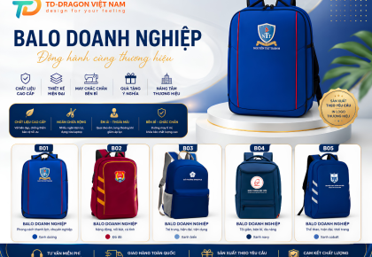 🎒 BALO IN LOGO DOANH NGHIỆP CAO CẤP – QUÀ TẶNG THIẾT THỰC, LAN TỎA THƯƠNG HIỆU MỖI NGÀY