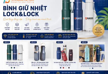 BÌNH GIỮ NHIỆT LOCK&LOCK IN LOGO - QUÀ TẶNG DOANH NGHIỆP ĐẲNG CẤP